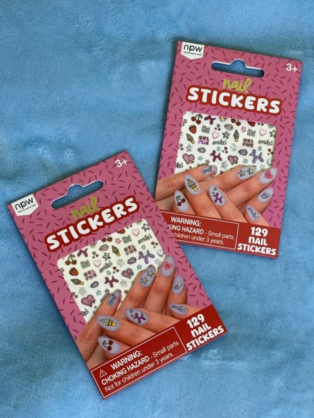2-Pack npw Nail Stickers Bundle • 258 Stickers Total • NEW Sealed
